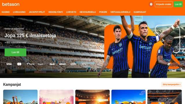 Betsson NL casino screenshot